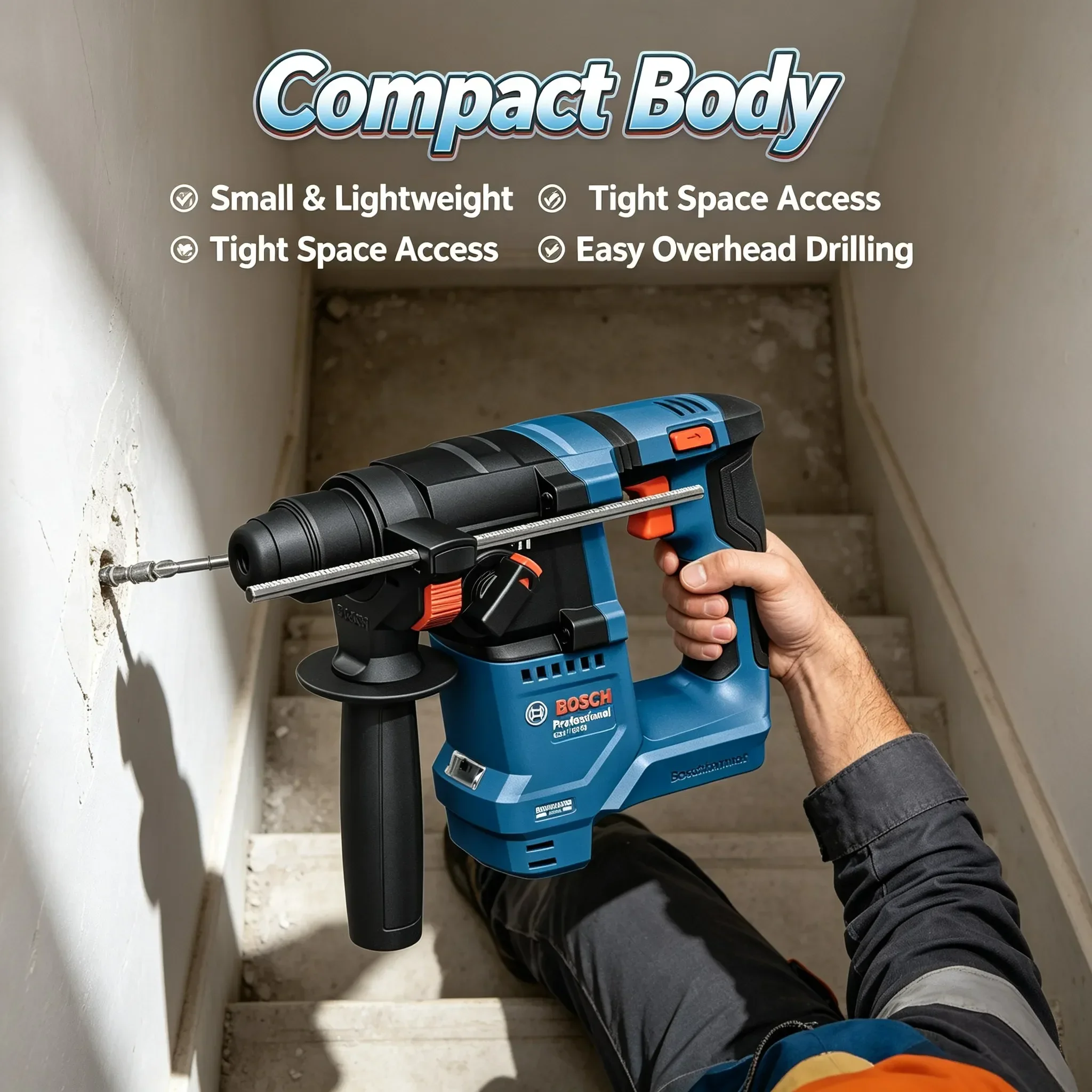BOSCH GBH 18V-18 Cordless Rota - đánh giá và giá Power Tools Professional